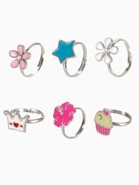 Кольцо «Выбражулька. Только для девочек», безразмерное, фасовка 36 шт. форма МИКС, цвет МИКС