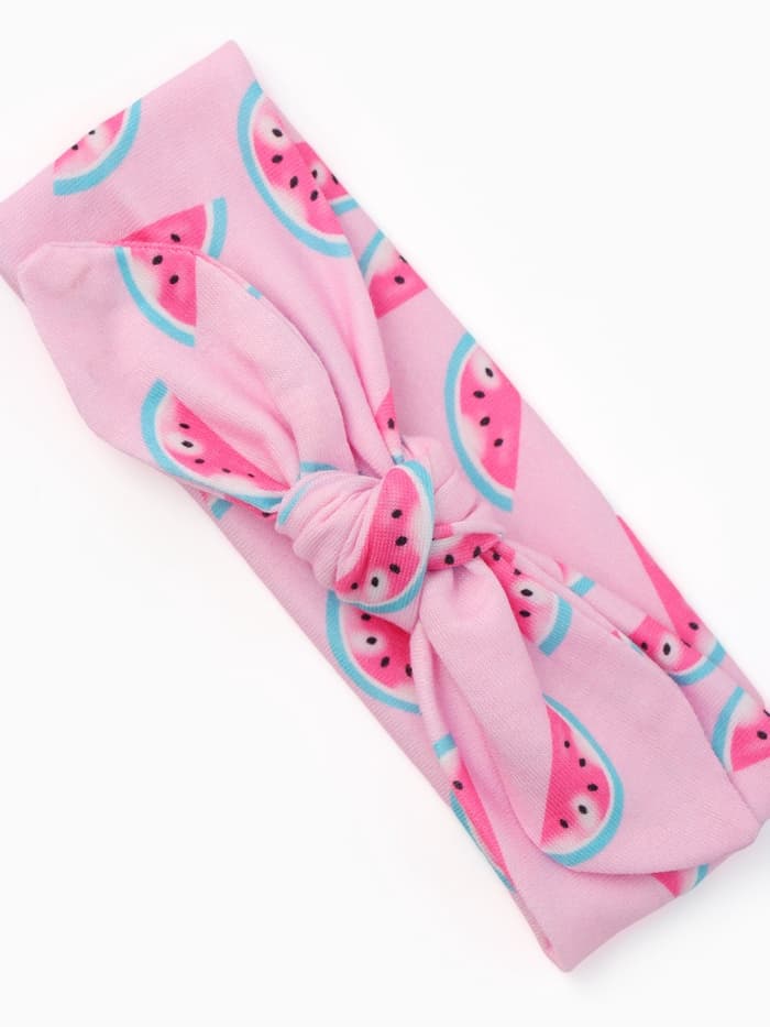 Повязка на голову для девочки «Крошка Я. Арбузик», размер 46-48, розовая