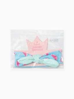 Повязка на голову для девочки «Крошка Я. Арбузик», размер 46-48, бирюзовая