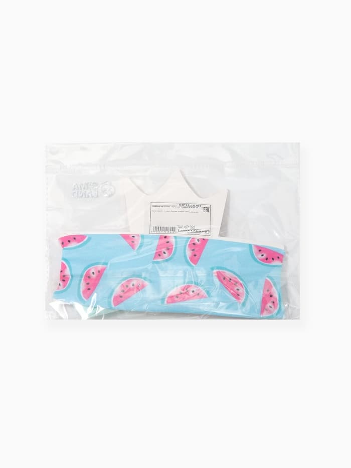 Повязка на голову для девочки «Крошка Я. Арбузик», размер 46-48, бирюзовая