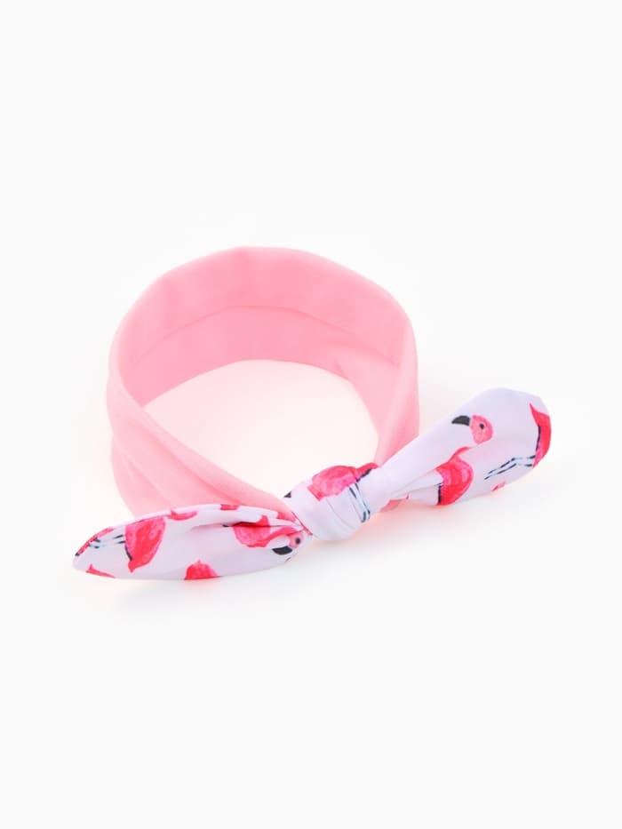 Повязка на голову для девочки «Крошка Я. Фламинго», размер 46-48, розовая