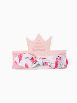 Повязка на голову для девочки «Крошка Я. Фламинго», размер 46-48, розовая