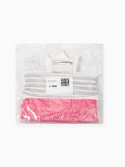 Повязки на голову для девочки «Крошка Я. Полоска», 2 шт., размер 46-48, розовая, серая