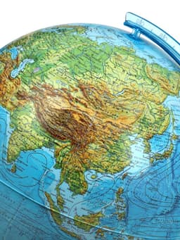 Интерактивный глобус физико-политический, диаметр 320 мм, с подсветкой