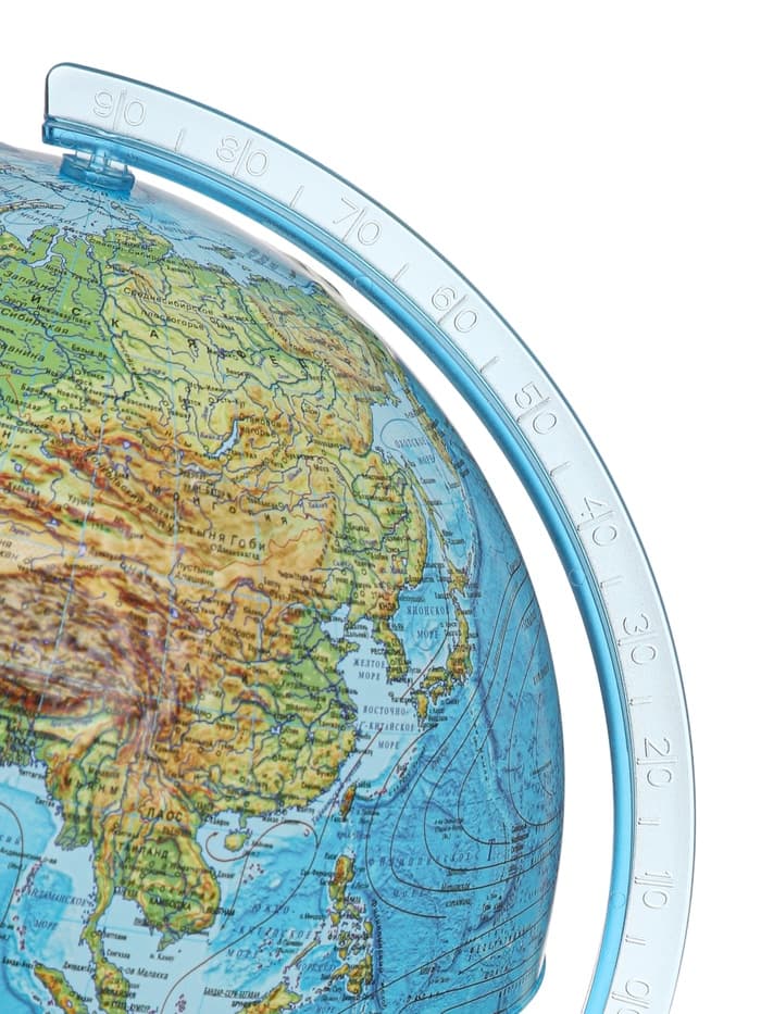 Глобус физико-политический «Глобен», интерактивный, диаметр 250 мм, рельефный, с подсветкой, с очками