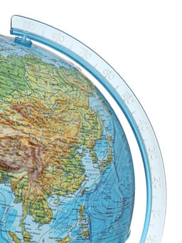 Глобус физико-политический «Глобен», интерактивный, диаметр 250 мм, рельефный, с подсветкой, с очками