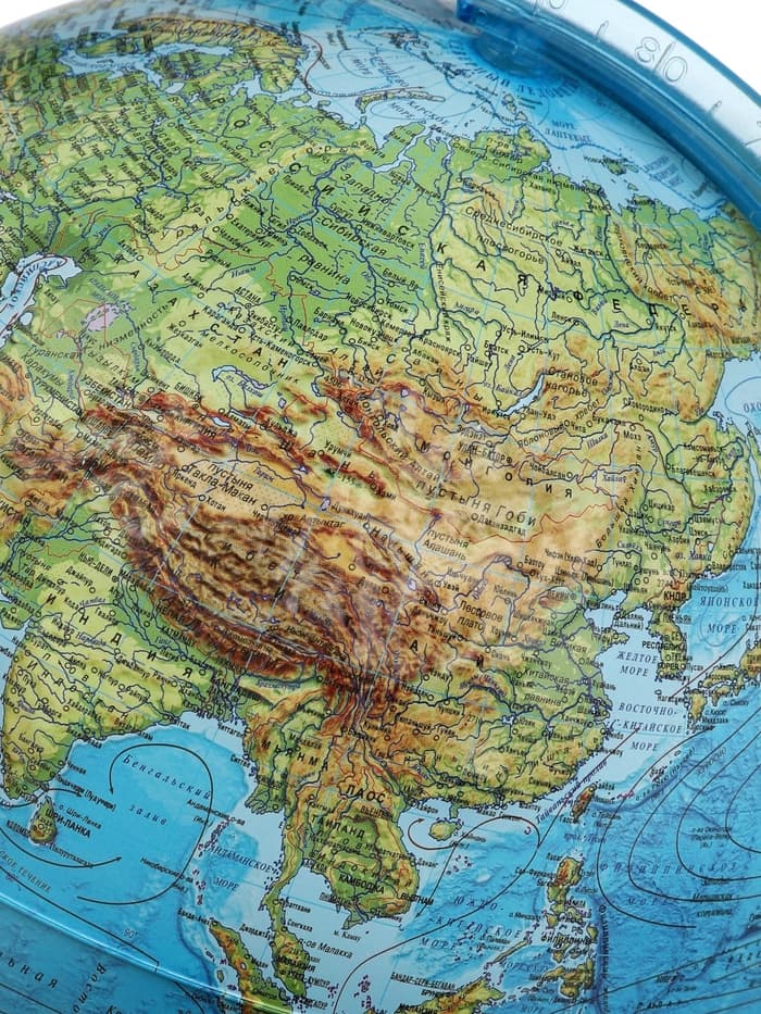 Глобус физико-политический «Глобен», интерактивный, диаметр 250 мм, рельефный, с подсветкой, с очками