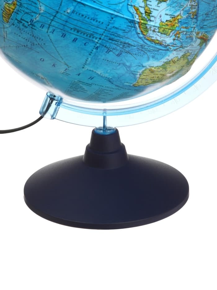 Глобус физико-политический «Глобен», интерактивный, диаметр 250 мм, рельефный, с подсветкой, с очками