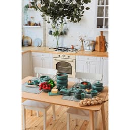 Набор для специй Борисовская керамика «Скандинавия», 5 предметов, бирюзовый