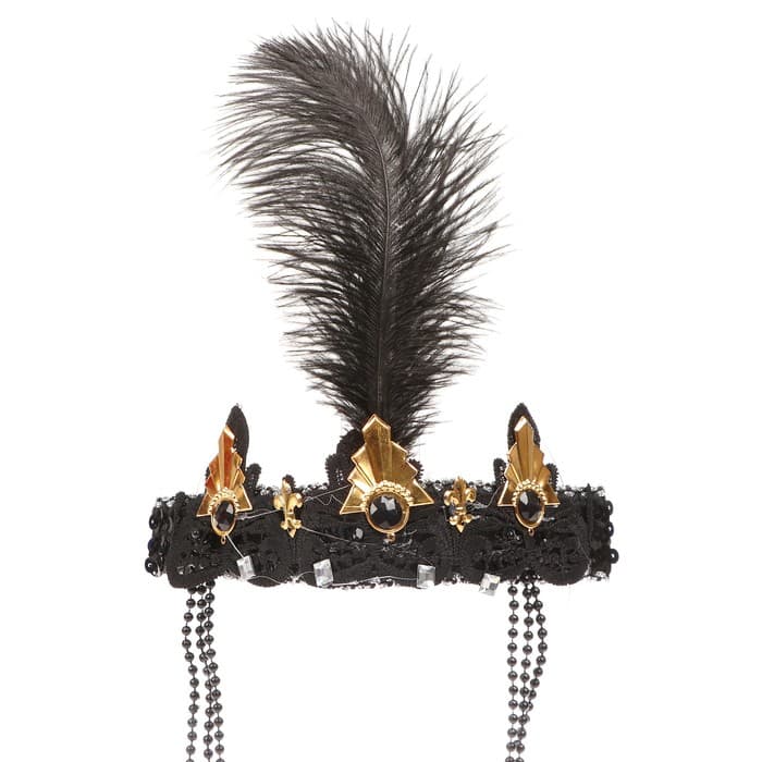 Повязка на голову с пером «Богиня»