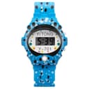 Часы наручные детские электронные «Пупырка», ремешок силикон, l-23 см, синий