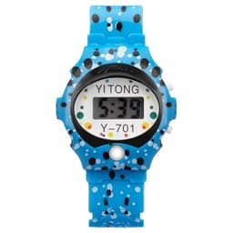 Часы наручные детские электронные «Пупырка», ремешок силикон, l-23 см, синий