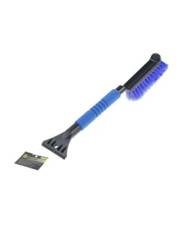 Щетка сметка, со скребком, «Oktan», мягкая ручка, 42.5 см, МИКС