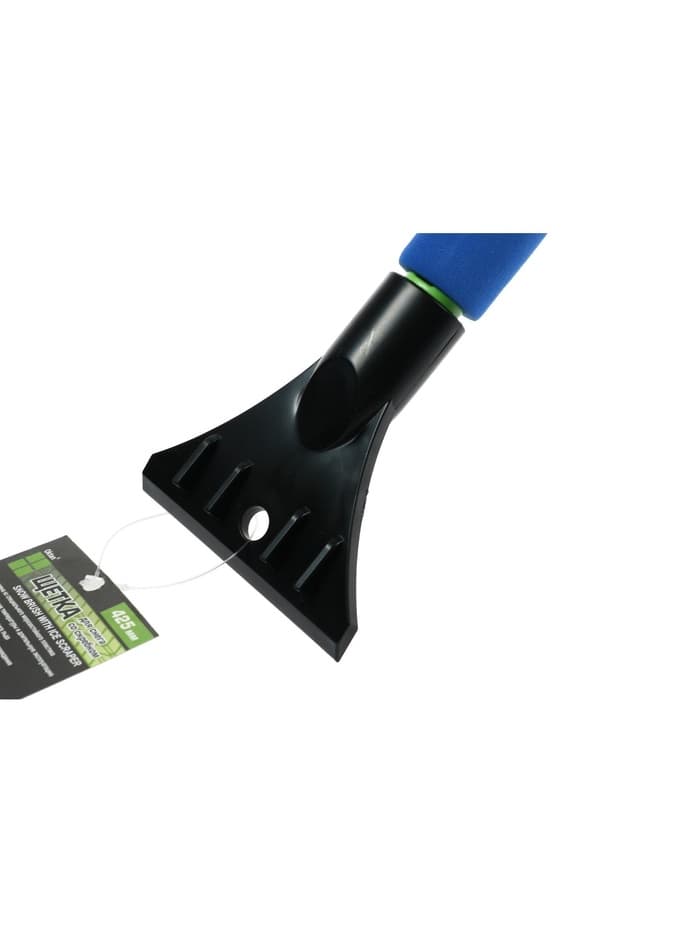 Щетка сметка, со скребком, «Oktan», мягкая ручка, 42.5 см, МИКС