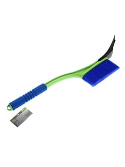 Щетка сметка, со скребком, Oktan, мягкая ручка, 54 см, зеленый