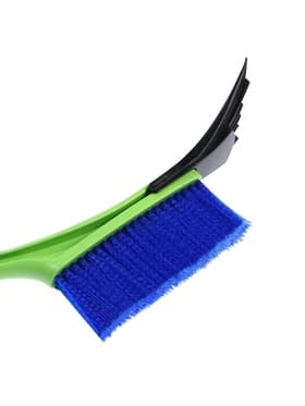 Щетка сметка, со скребком, Oktan, мягкая ручка, 54 см, зеленый