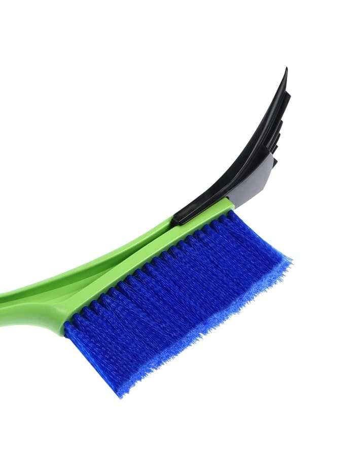 Щетка сметка, со скребком, Oktan, мягкая ручка, 54 см, зеленый