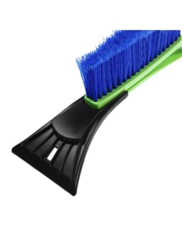 Щетка сметка, со скребком, Oktan, мягкая ручка, 54 см, зеленый