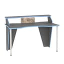 Стол компьютерный «Индиго 12.61», 1354×700×915 мм, цвет тёмно – серый/граффити