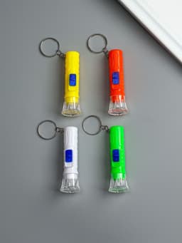 Брелок - фонарик для ключей, 1 LED, 2×6.5 см, МИКС