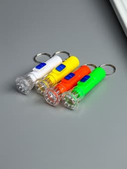 Брелок - фонарик для ключей, 1 LED, 2×6.5 см, МИКС