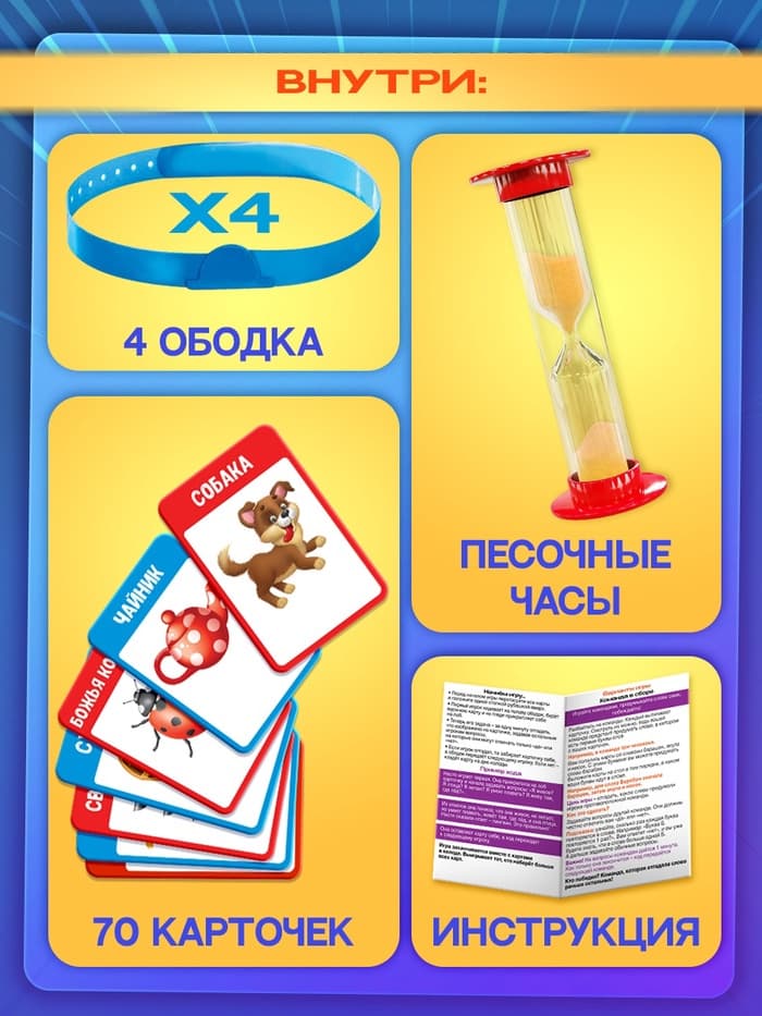 Настольная игра на угадывание слов «Кто же я», 2-4 игрока, 5+