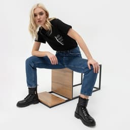 Футболка женская KAFTAN Beautiful, чёрная, размер 40-42