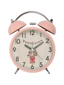 Часы-будильник детские настольные «Квигли», с подсветкой, плавный ход, 16×11 см, розовый