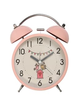 Часы-будильник детские настольные «Квигли», с подсветкой, плавный ход, 16×11 см, розовый