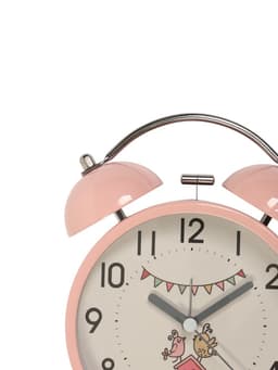 Часы-будильник детские настольные «Квигли», с подсветкой, плавный ход, 16×11 см, розовый