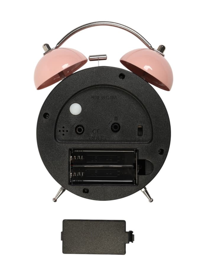 Часы-будильник детские настольные «Квигли», с подсветкой, плавный ход, 16×11 см, розовый