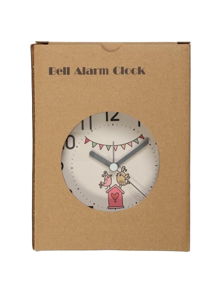 Часы-будильник детские настольные «Квигли», с подсветкой, плавный ход, 16×11 см, розовый