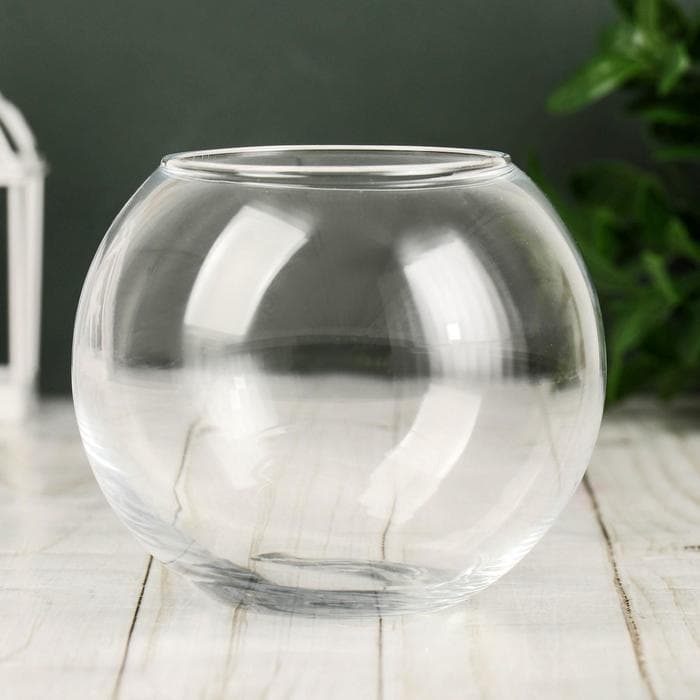 Ваза для цветов Paşabahçe «Флора», d=7.5 см, стекло, прозрачная