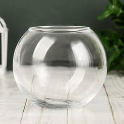 Ваза для цветов Paşabahçe «Флора», d=7.5 см, стекло, прозрачная