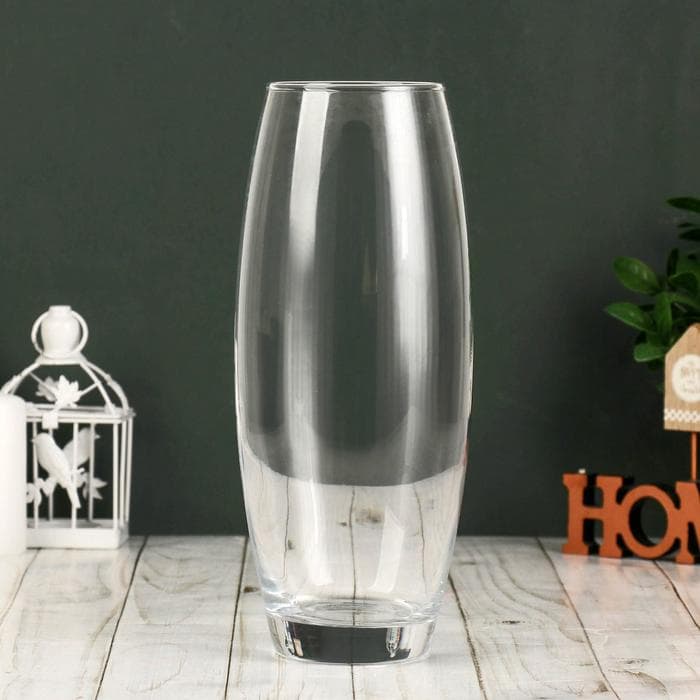 Ваза для цветов «Флора», 1.8 л, d=7.5 см, h=26 см, стекло, прозрачная