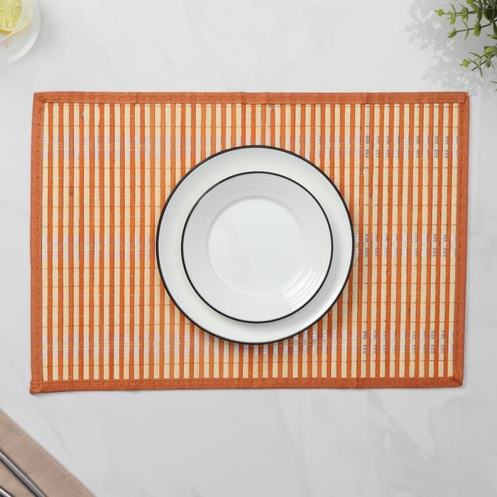 Салфетка сервировочная на стол «Кант», 44×30 см, бежевая