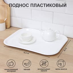 Поднос Альт-Пласт «Колос», пластик, 45.5×36 см, МИКС