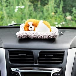 Игрушка на панель автомобиля «Собака на подушке» бело-рыжий