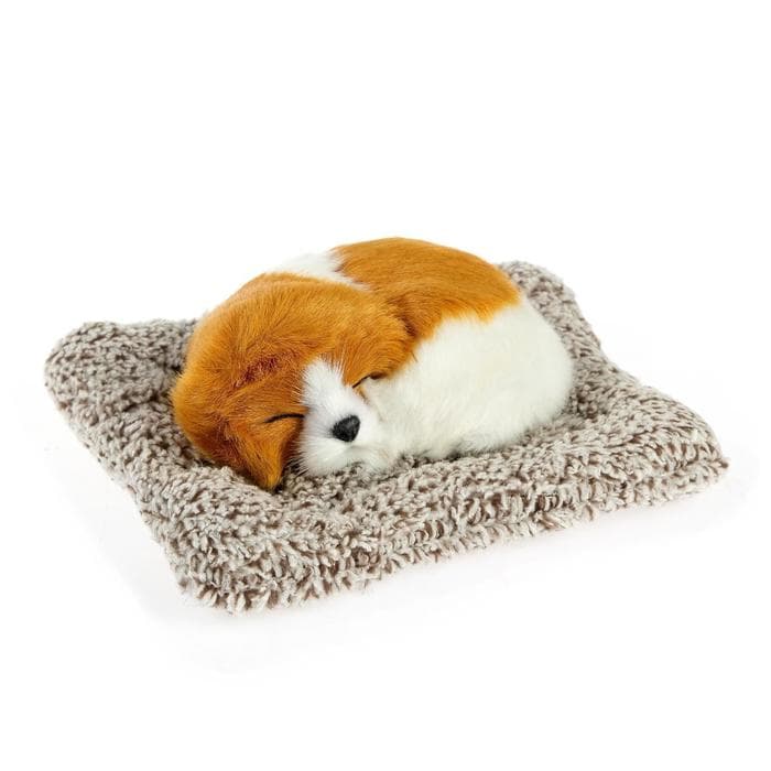 Игрушка на панель автомобиля «Собака на подушке» бело-рыжий