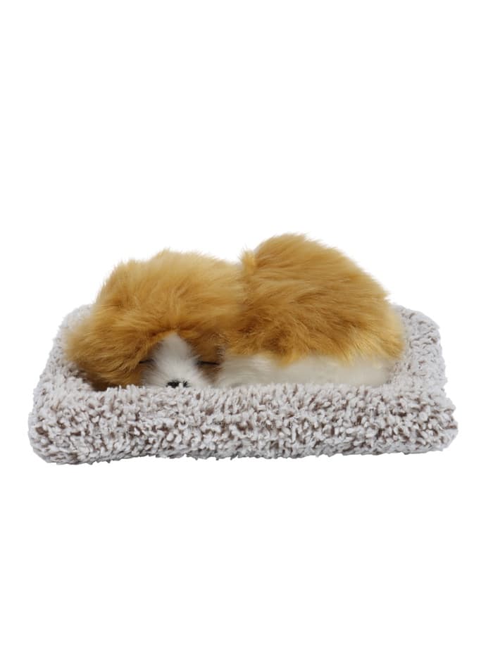 Игрушка на панель автомобиля «Собака на подушке» бело-рыжий