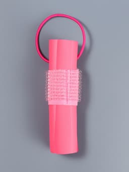 Бигуди на резинке, d=2.3 см, 6 шт., розовое