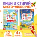 Книги с маркерами «Напиши и сотри. Для мальчиков», набор 2 шт. по 12 стр.
