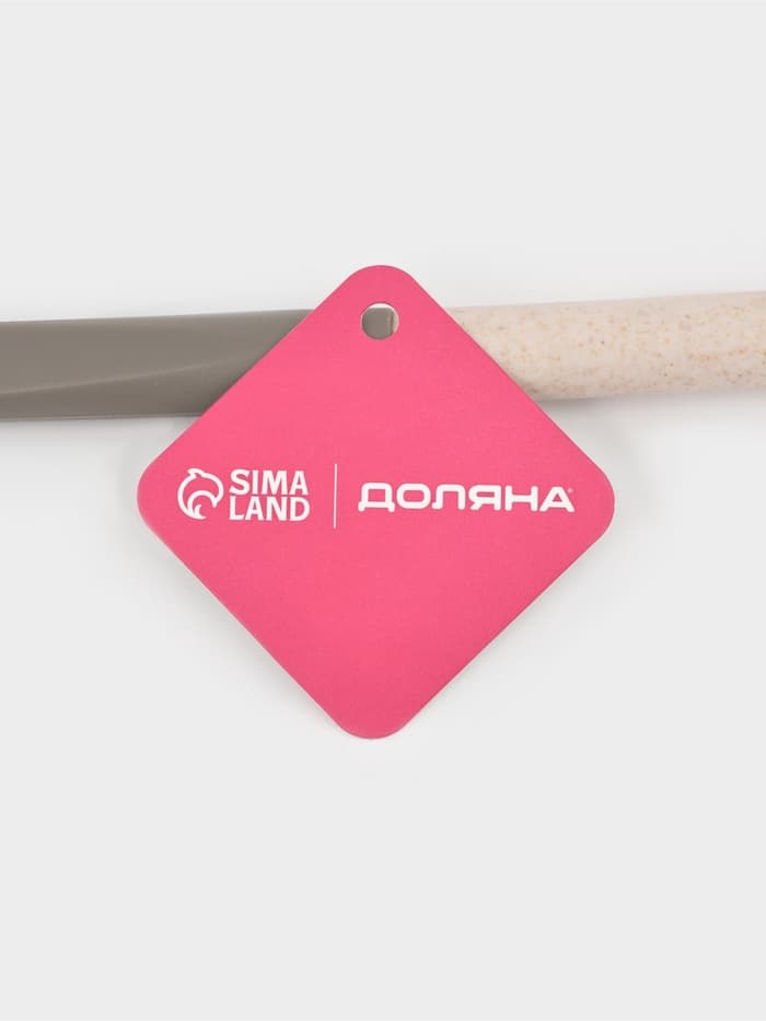 Лопатка Доляна «Стоун», силикон, 30×6.5 см, серая