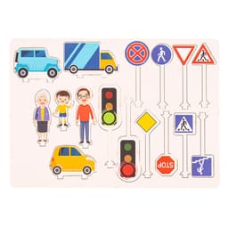 Головоломка Лесная мастерская «Дорожные знаки. Изучаем ПДД»