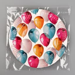 Тарелка одноразовая бумажная «Шары», 18 см