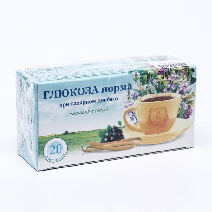 Травяной сбор «Глюкоза норма. Противодиабетический», фильтр-пакет, 20 шт.,