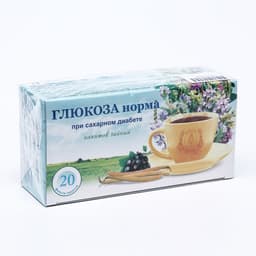 Травяной сбор «Глюкоза норма. Противодиабетический», фильтр-пакет, 20 шт.,