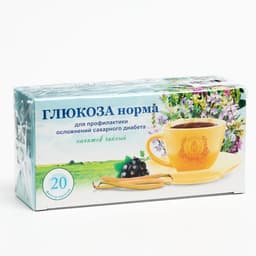 Травяной сбор «Глюкоза норма. Противодиабетический», фильтр-пакет, 20 шт.,