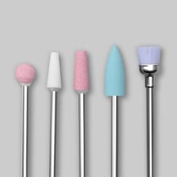 Фрезы для маникюра в пластиковом органайзере, 10 шт.