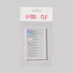 Фрезы для маникюра в пластиковом органайзере, 10 шт.